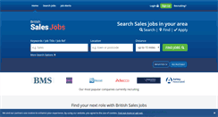 Desktop Screenshot of britishsalesjobs.co.uk